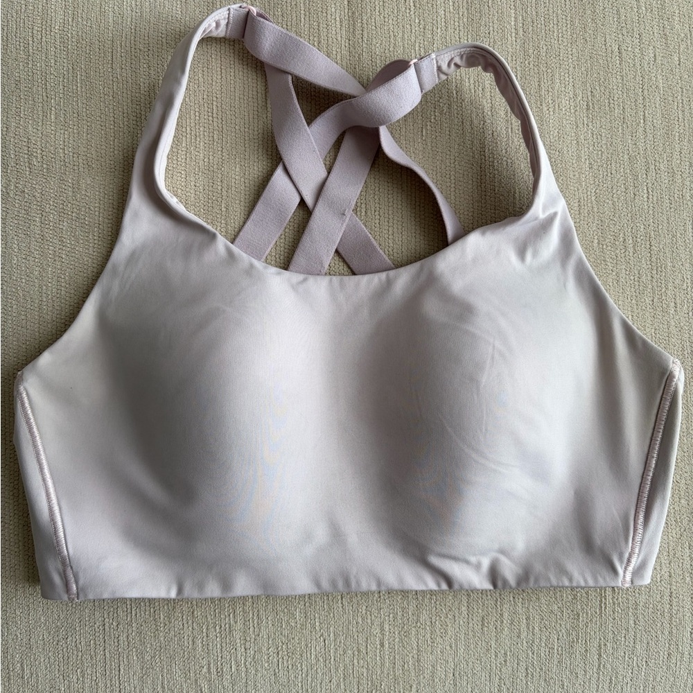 Lululemon Energy High Support Bra Size 34DD Color Pink Like New Condition